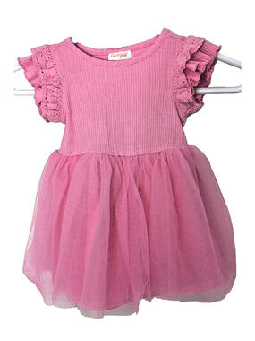 Cat & Jack Girls Toddler Dress with Bloomers 18 Mos Pink Tulle